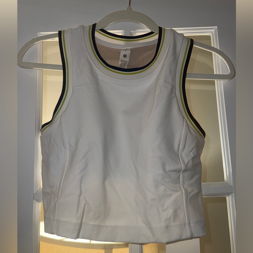 Lululemon Varsity Scoop Neck Cropped Tennis Tank